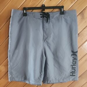 Hurley Gray Board Shorts Swim Shorts For Men 36W